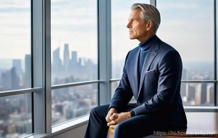 비수기 매매 전략 - **Prompt:** A serene and insightful investor, appearing in their late 40s to early 50s, dressed in a...