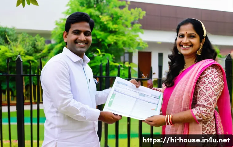 신혼부부 특별공급 조건 - A joyful newlywed Indian couple standing in front of their newly purchased home in an urban neighbor...